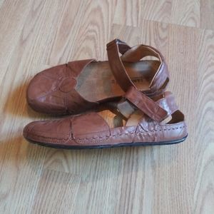 NWOT Sanosan Sheryl Leather Mary Jane Clog Sandal